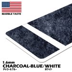 画像1: アメリカ製2層板 MARBLE チャコールブルー/ホワイト 600×600×1.6mm (表面MATTE) (1)