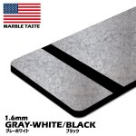 画像1: アメリカ製2層板 MARBLE グレーホワイト/ブラック 600×600×1.6mm (表面MATTE) (1)